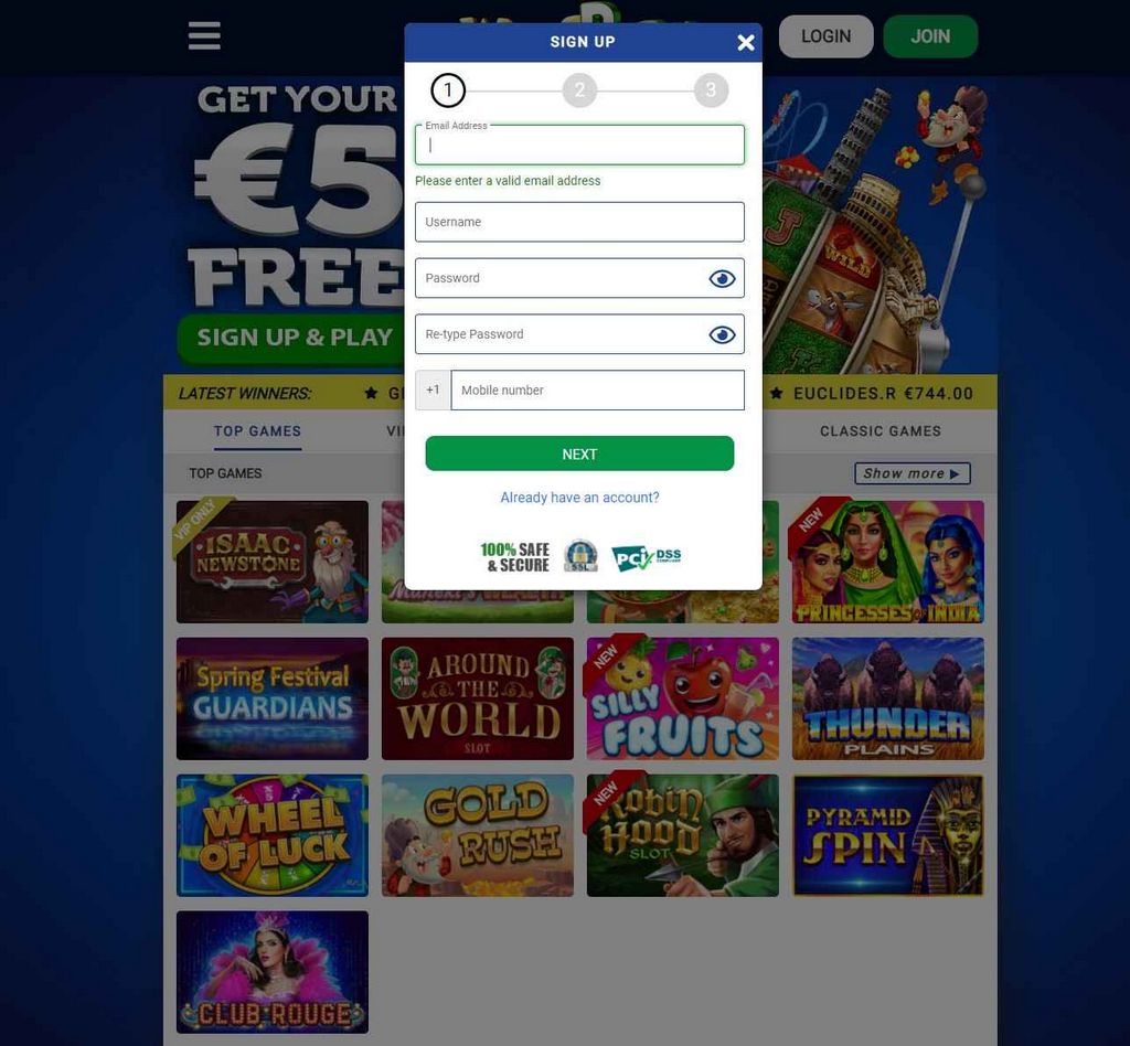 Classement autrichien 2025 du casino en ligne WinsPark