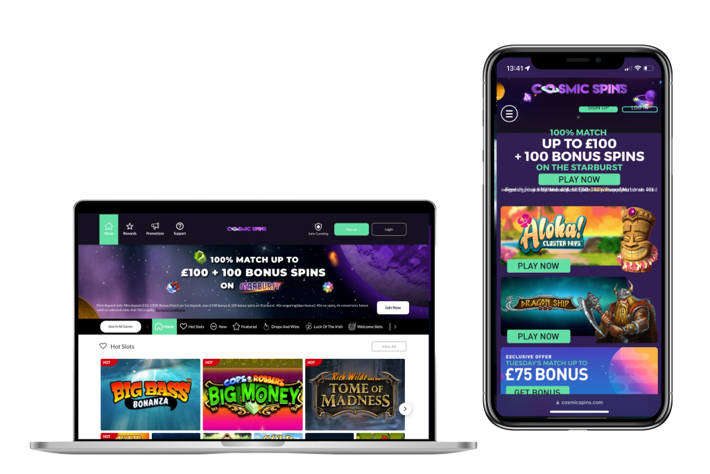 Explore the Galaxy of Games at Cosmic Spins Casino